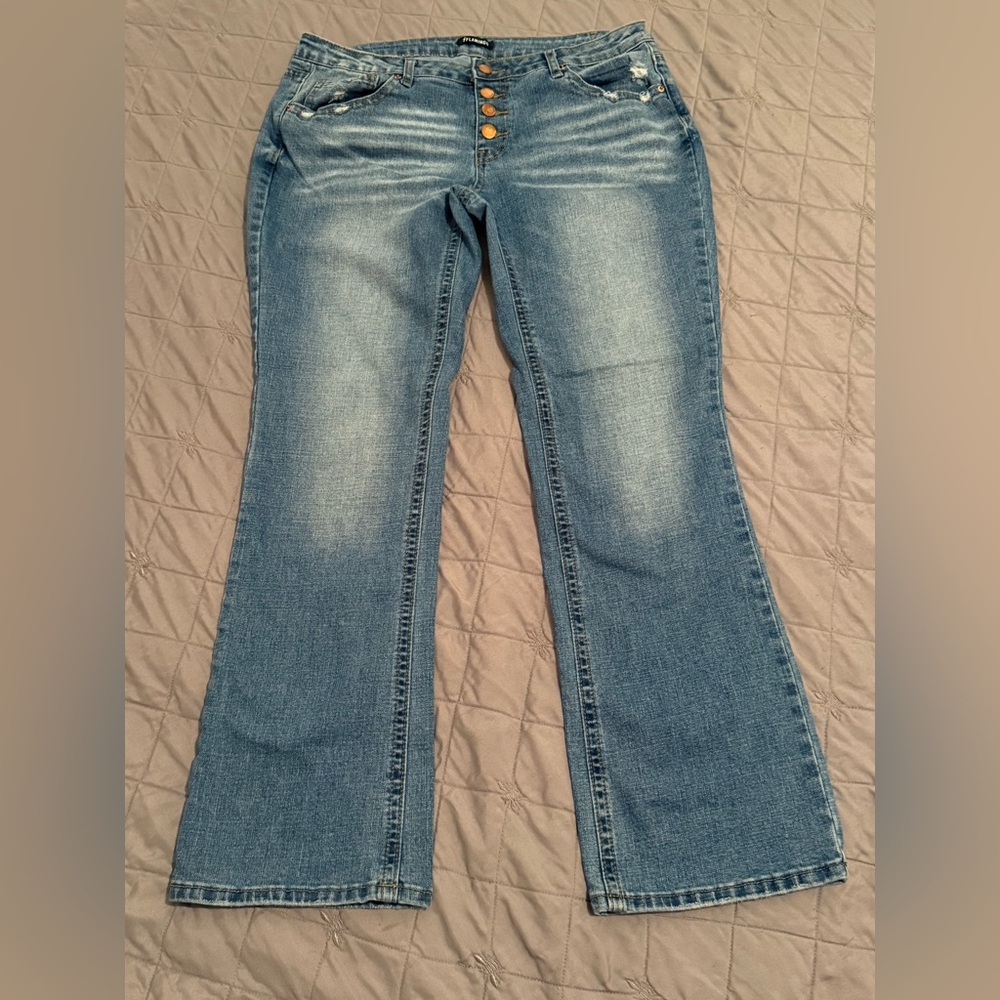 Flamingo Stylish Blue Flare Women's Jeans